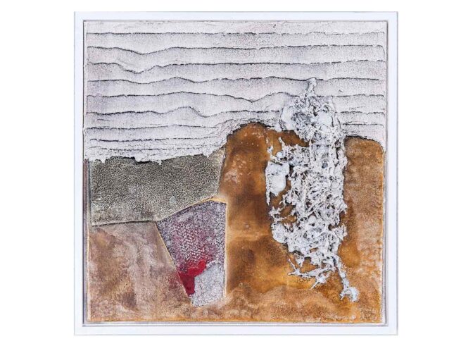 102 Verputz (Spachtelmasse), Dachpappe, Sagex, Sacktuch 42x42cm