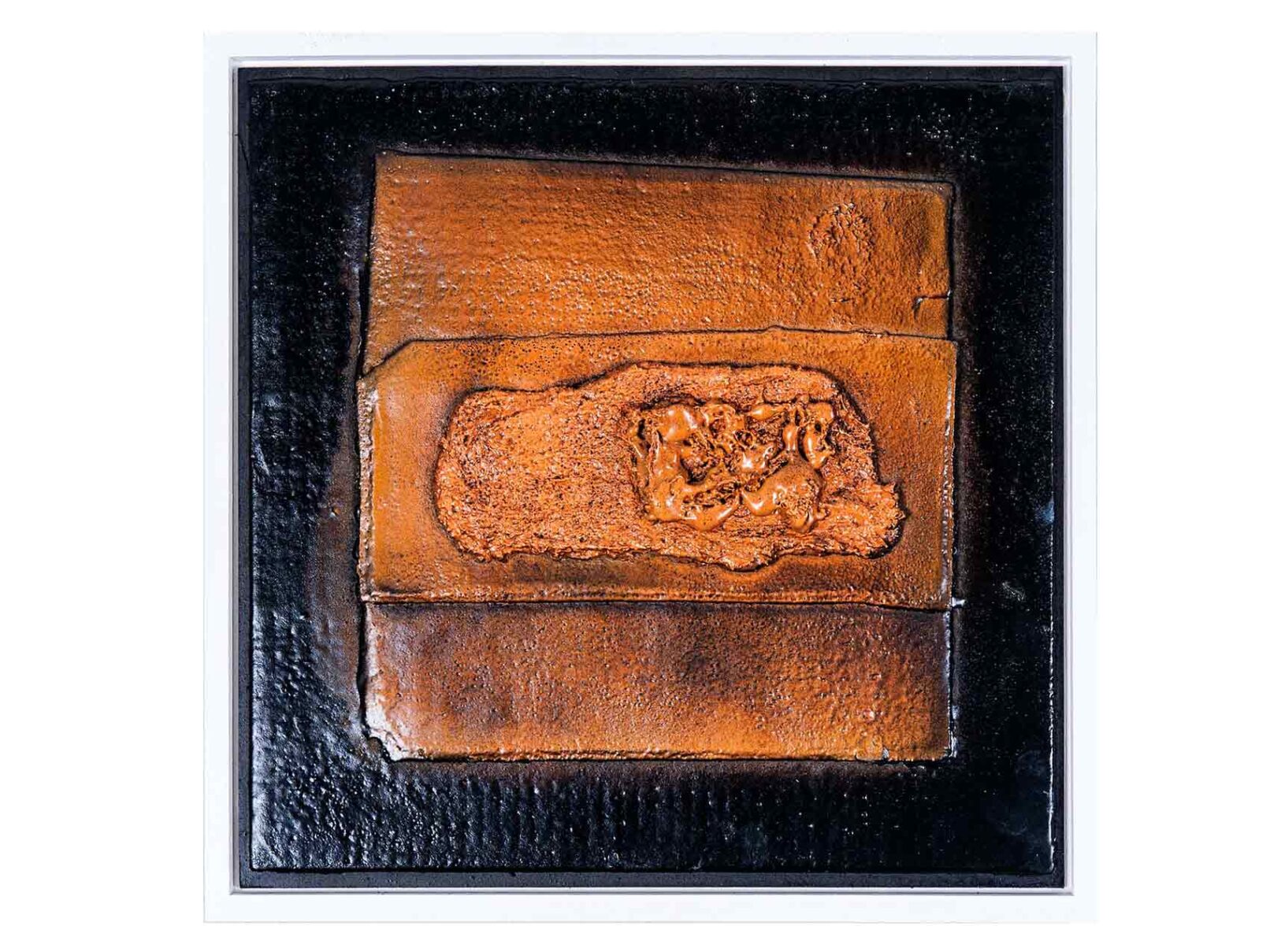 106 Verputz (Spachtelmasse), Dachpappe, Sagex 32x32cm