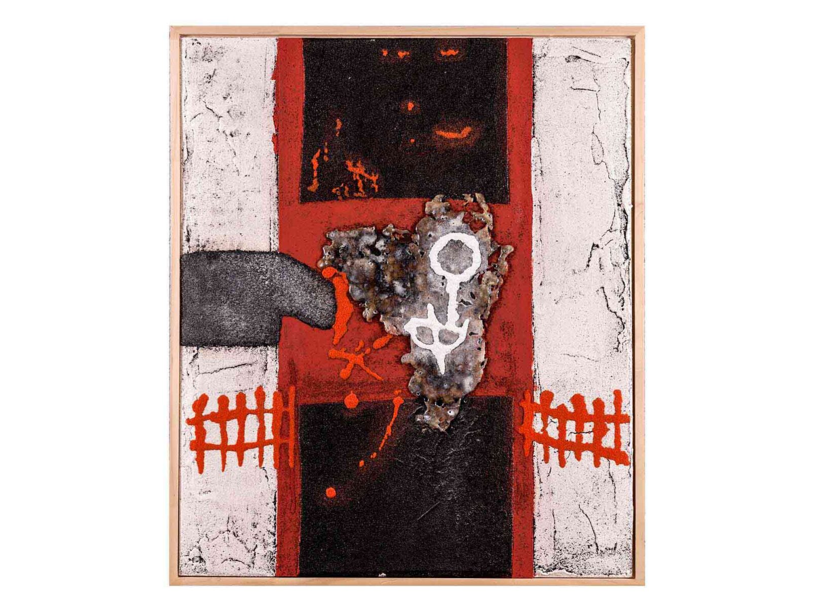 14 Dachpappe, Verputz, Sagex/Laim 52x64 cm