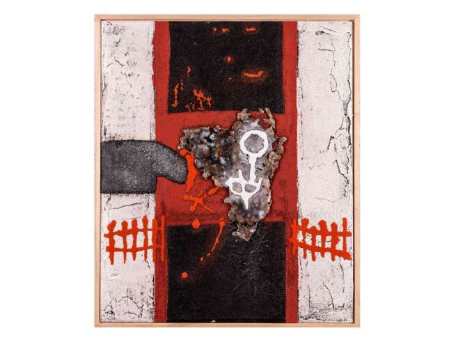 14 Dachpappe, Verputz, Sagex/Laim 52x64 cm