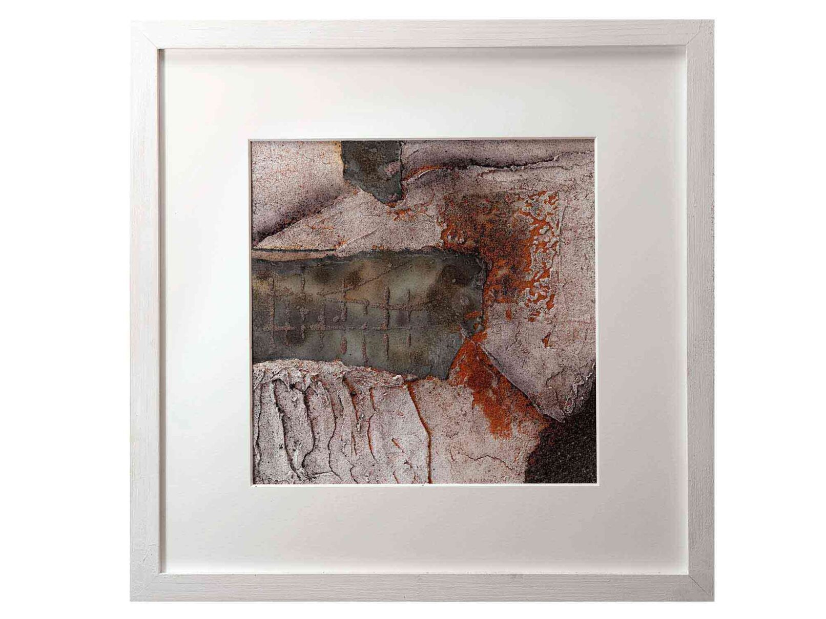 40 Sand, Dachpappe, Verputz/Spachtel 53x53cm