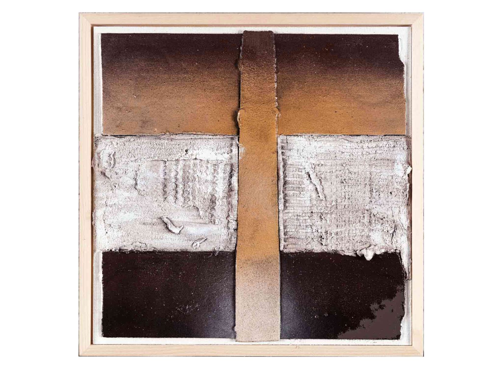 55 Dachpappe, Verputz (Spchtel) 32x32cm